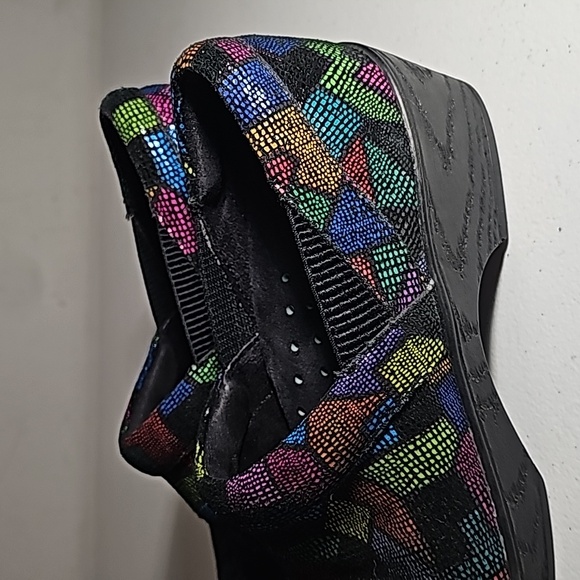 Klogs Portland Puzzle Multi-Colo Leather upper clogs 8.5M VGUC - Picture 9 of 15